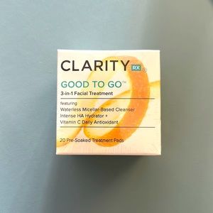 Clarity good to go 3 in 1 facial cleansing pads